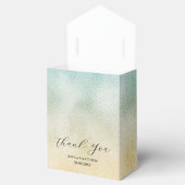 Aqua and Gold Ombre Foil Geschenkschachtel (Geöffnet)