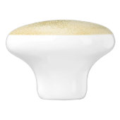 Aqua and Gold Ombre Foil Keramikknauf (Seitenansicht)