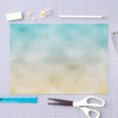 Aqua and Gold Ombre Foil Seidenpapier (Handwerk)