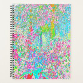 Aqua and Hot Pink Sunrise in My Rubio Garden Planer