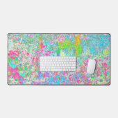 Aqua and Hot Pink Sunrise in My Rubio Garden Schreibtischunterlage (Tastatur & Maus)