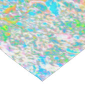 Aqua and Hot Pink Sunrise in My Rubio Garden Tischdecke (Schrägansicht)