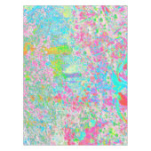 Aqua and Hot Pink Sunrise in My Rubio Garden Tischdecke (Vorderseite)