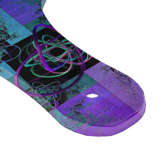 Aqua and Lilac Fraktal Joy Cutting Board Schneidebrett (Ecke)