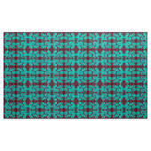 Aqua and Red Fall Fabric Stoff (Yard (91,4 cm))