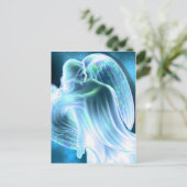Aqua Angel Postkarte (Stehend Vorderseite)