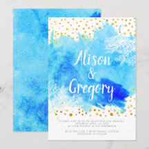 Aqua Aqua Coral Riff Goldmedaille Hochzeit