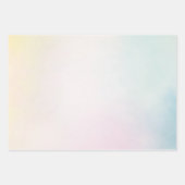 Aqua Aqua Rosa Gelbe Gefärbte Krawatte Ombre Geschenkpapier Set (Vorderseite 2)