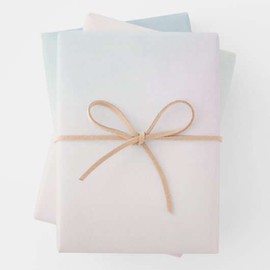 Aqua Aqua Rosa Gelbe Gefärbte Krawatte Ombre Geschenkpapier Set (Beispiel)