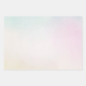 Aqua Aqua Rosa Gelbe Gefärbte Krawatte Ombre Geschenkpapier Set (Vorderseite)