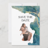 Aqua-Aqua-Save the Date Save The Date (Vorderseite)