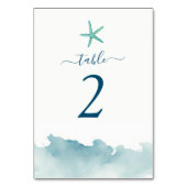Aqua-Aqua Tischnummer (Rückseite)