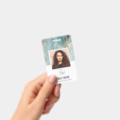 AQUA AQUAMARIN AGATE EMPLOYE FOTO BAR CODE NAME AB AUSWEIS (Handheld)