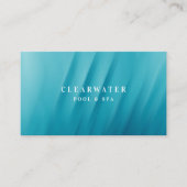 Aqua Aquamarin Blue Water Ripple Pool & Wellness-C Visitenkarte (Vorderseite)