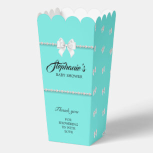Aqua Aquamarin Elegant Tiffany Themendusche Geschenkschachtel