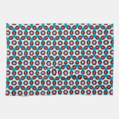 Aqua Aquamarin Geometric JustPatterns Tuch (Horizontal)