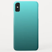 Aqua Aquamarin Gradient Case-Mate iPhone Hülle (Rückseite)