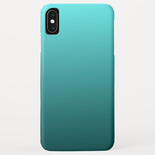 Aqua Aquamarin Gradient Case-Mate iPhone Hülle (Rückseite)