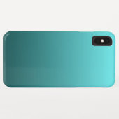 Aqua Aquamarin Gradient Case-Mate iPhone Hülle (Rückseite (Horizontal))