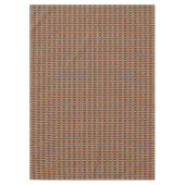 Aqua Aquamarin Green Orange Taupe Beige Tribal Art Tischdecke (Vorderseite)