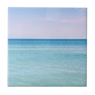 Aqua Aquamarin Lavendel Ocean Waves Tropical Beach Fliese