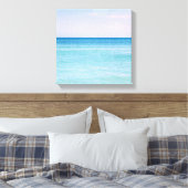 Aqua Aquamarin Lavendel Ocean Waves Tropical Beach Leinwanddruck (Insitu (Schlafzimmer))