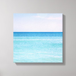 Aqua Aquamarin Lavendel Ocean Waves Tropical Beach Leinwanddruck