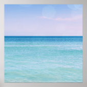 Aqua Aquamarin Lavendel Ocean Waves Tropical Beach Poster (Vorne)