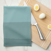 Aqua Aquamarin Mint Blaue Abstrakte Streifen Handtuch (Viertel Falte)