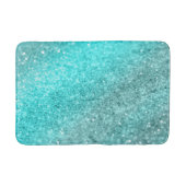 Aqua Aquamarin Ocean Glitzer #1 Badematte (Vorderseite)