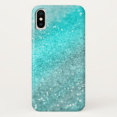 Aqua Aquamarin Ocean Glitzer #1 Case-Mate iPhone Hülle (Rückseite)