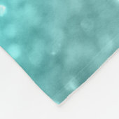 Aqua Aquamarin Ocean Glitzer #1 Fleecedecke (Ecke)