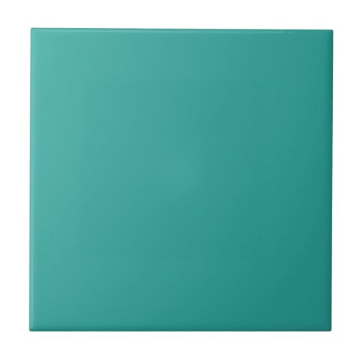 Aqua Aquamarin Solid Color | #2ba49b Fliese (Vorderseite)