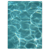 Aqua Aquamarin Swimming Pool Wasser Foto Klemmbrett (Rückseite)