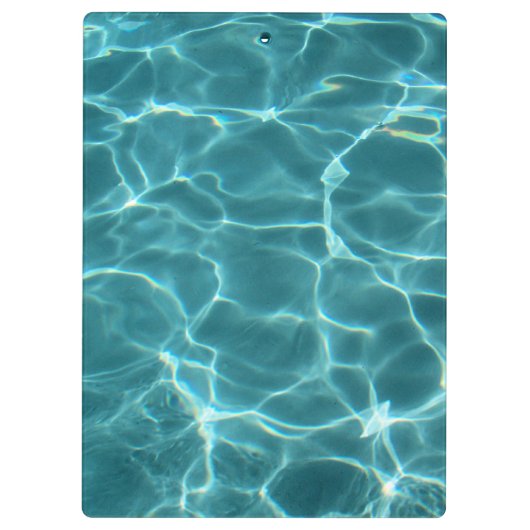 Aqua Aquamarin Swimming Pool Wasser Foto Klemmbrett (Rückseite)