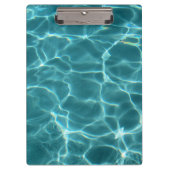 Aqua Aquamarin Swimming Pool Wasser Foto Klemmbrett (Vorderseite)