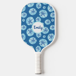 Aqua-aquamariner Sand Dollar Aquarell-individuelle Pickleball Schläger