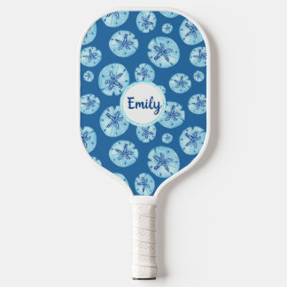 Aqua-aquamariner Sand Dollar Aquarell-individuelle Pickleball Schläger