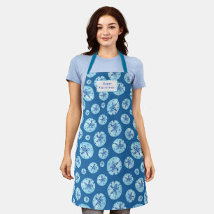 Aqua-aquamariner Sand Dollar Aquarell-individuelle Schürze