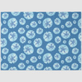 Aqua-aquamariner Sand-Dollar-Aquarell Seidenpapier (Vorderseite)
