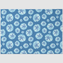 Aqua-aquamariner Sand-Dollar-Aquarell Seidenpapier