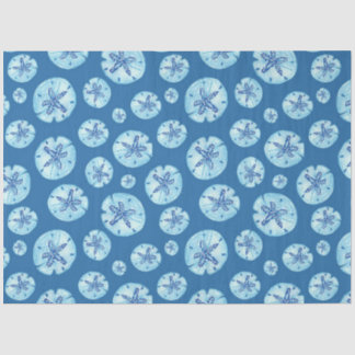 Aqua-aquamariner Sand-Dollar-Aquarell Seidenpapier