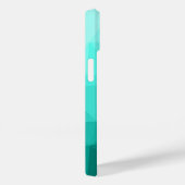 Aqua aquamarines geometrisches Omermuster Case-Mate iPhone Hülle (Rückseite / Rechts)