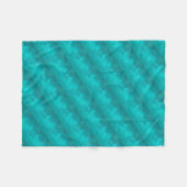 Aqua-aquamarines Türkis-Muster Fleecedecke (Vorderseite (Horizontal))