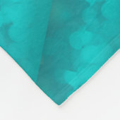 Aqua-aquamarines Türkis-Muster Fleecedecke (Ecke)