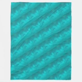 Aqua-aquamarines Türkis-Muster Fleecedecke