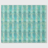 Aqua Art Deco Szene mit Echoes of Gatsby Geschenkpapier (Flach)