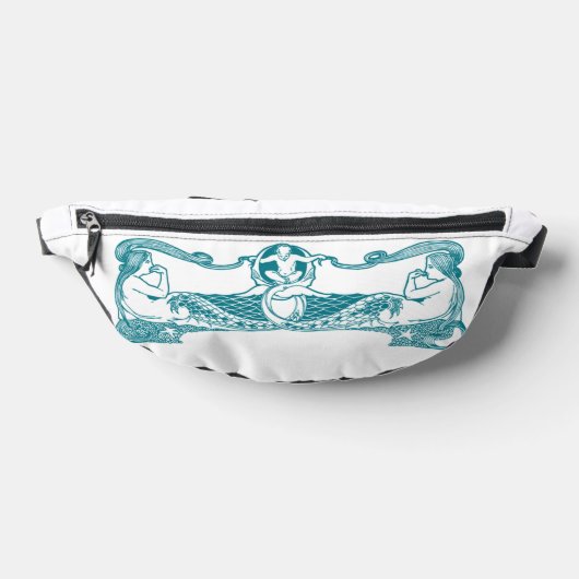 Aqua Art Nouveau Mermaids Bauchtasche (Ablage )