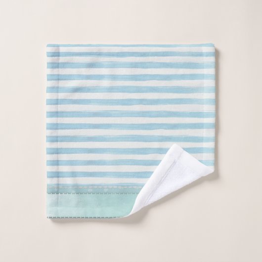 Aqua Atomic Star Mid Century Mod Towel Set (Waschlappen)