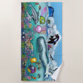 Aqua Babies Beach Handtuch (Vorderseite)